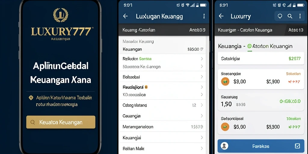 Tampilan antarmuka LUXURY777 yang sederhana dan informatif untuk Catatan Keuangan.