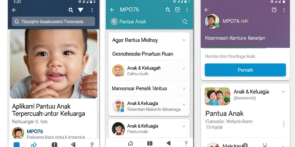 Tampilan antarmuka MPO76 yang ramah anak dan orang tua.