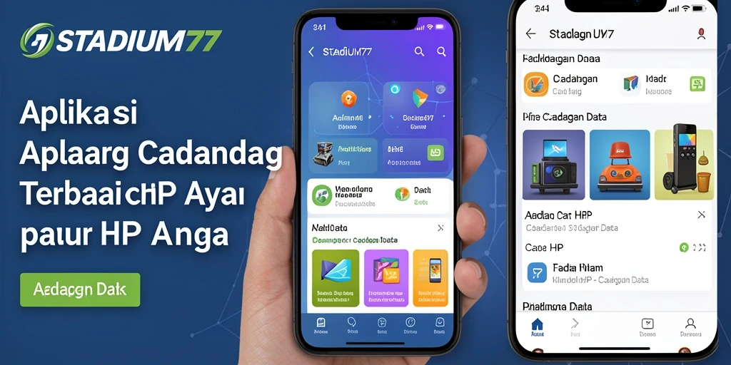 Antarmuka STADIUM77 menampilkan fitur cadangan data yang intuitif dan mudah digunakan.