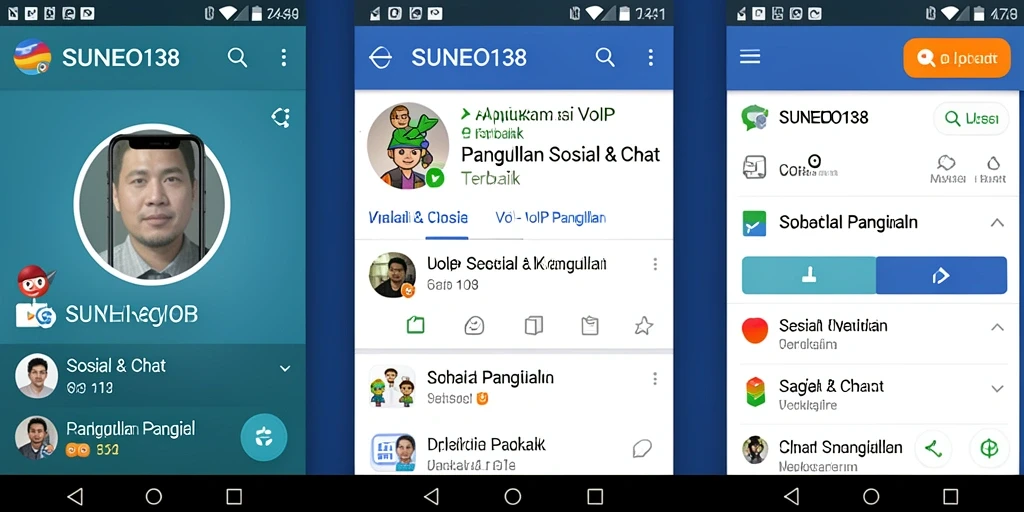 Antarmuka SUNEO138 menampilkan fungsi VoIP Panggilan yang intuitif.
